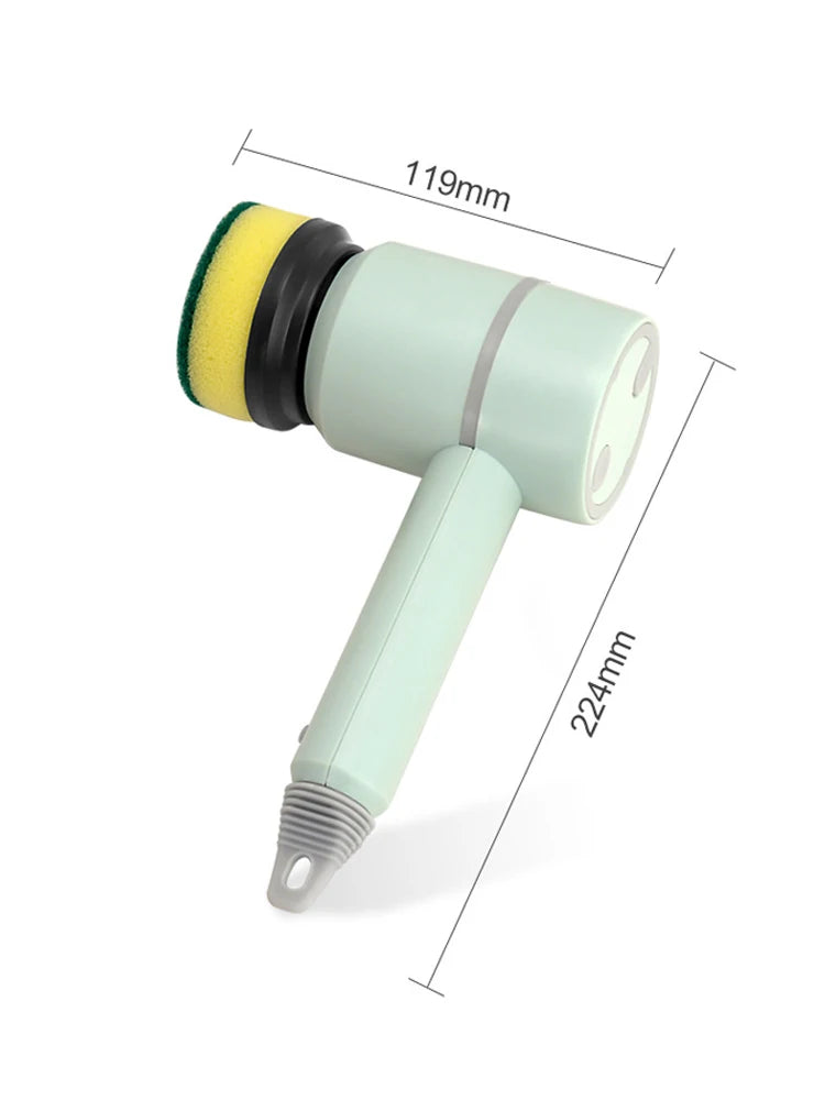 3 in 1 Electric Cleaning Brush USB Rechargeable Automatic Kitchen Dishwashing Brush Bathtub Tile Professional Cleaning Brush